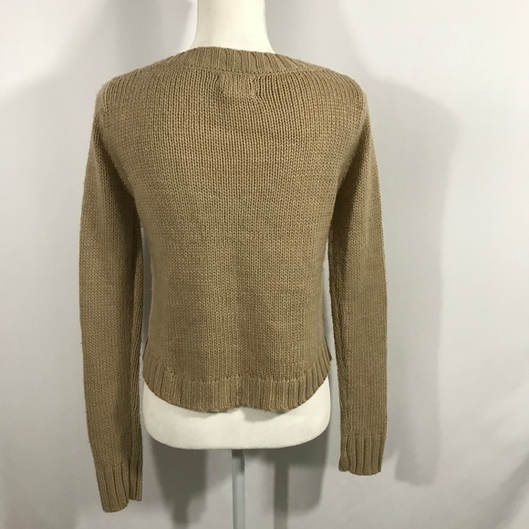 Mudd Tan & Gold Knit Sweater Top - Picture 2 of 7